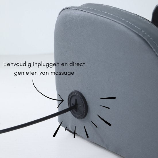 Caryota Shiatsu-Massagesessel – Massagegerät – Massagekissen mit Infrarotwärme – 2-teilig – Beine