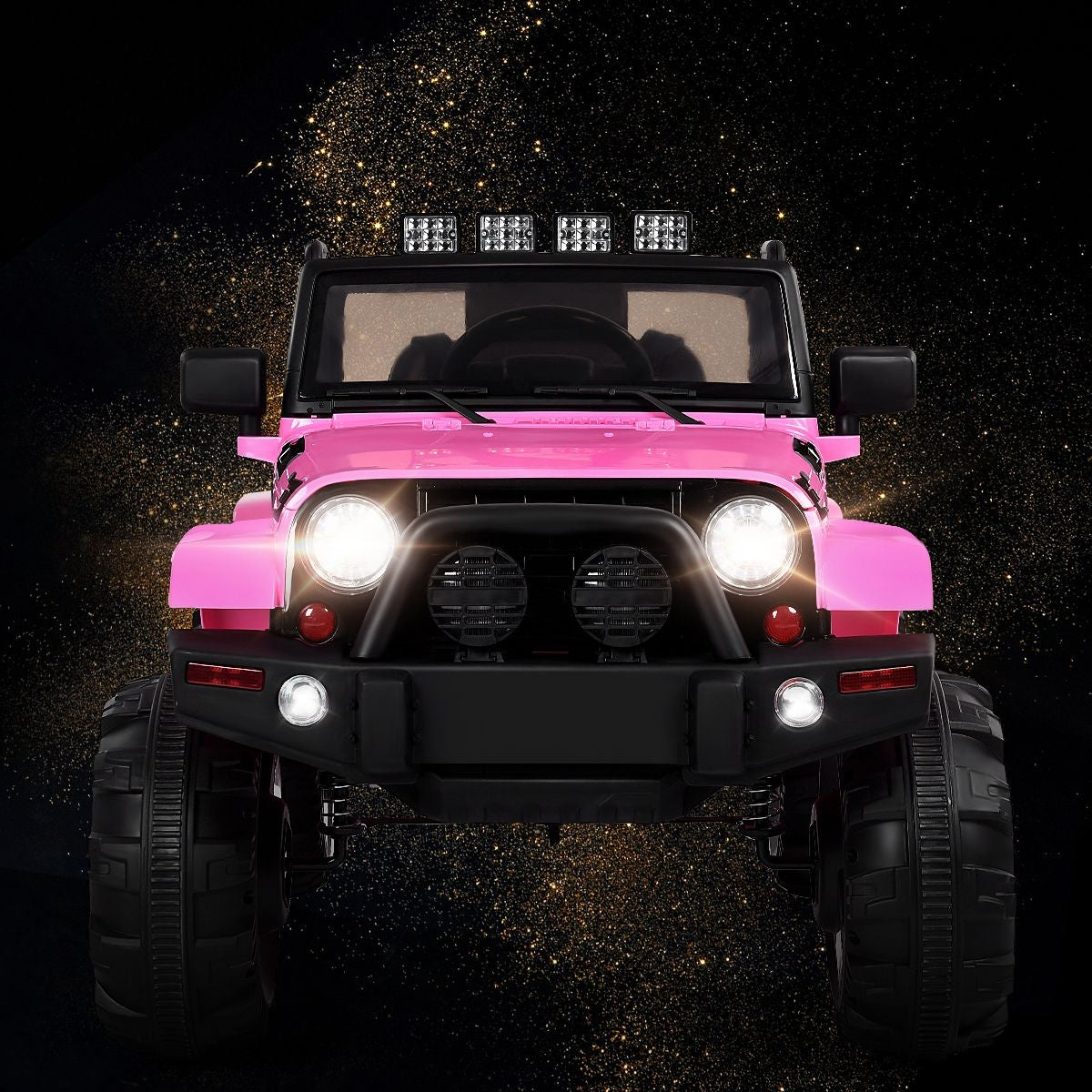 Coast Elektrisches Jeep 12 V Kind - 2,4 G Fernbedienung mit Musik - Pink