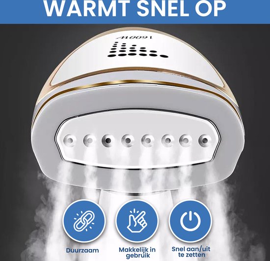 TibaGoods Luxury Clothes Steamer - 1600w - 250ml - Weiß