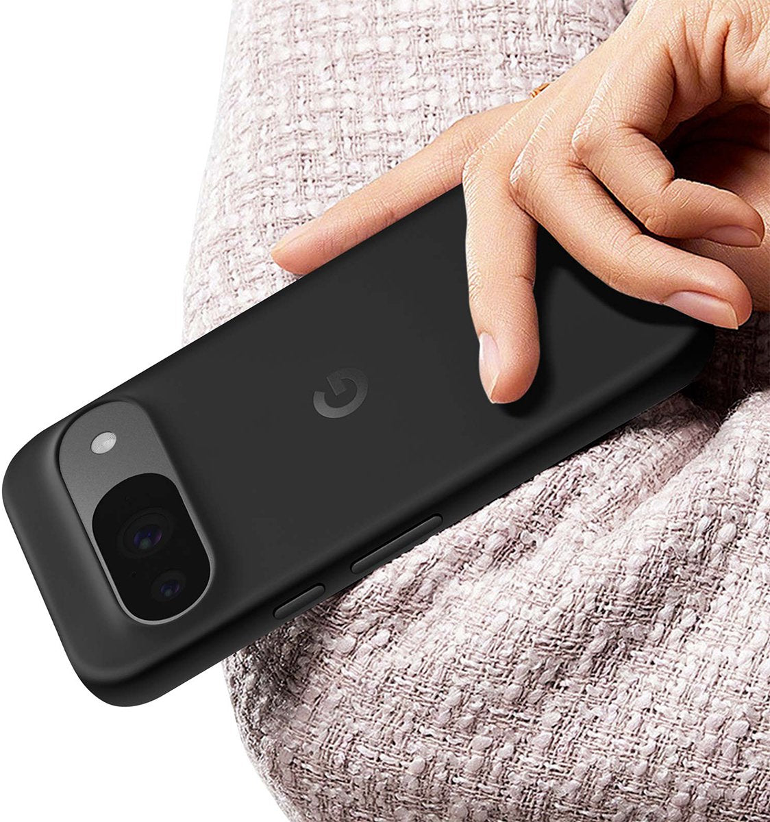 Google Pixel 9 Pro XL Rückseite Abdeckung Fall - Durable Silikon - stoßfest - schwarz