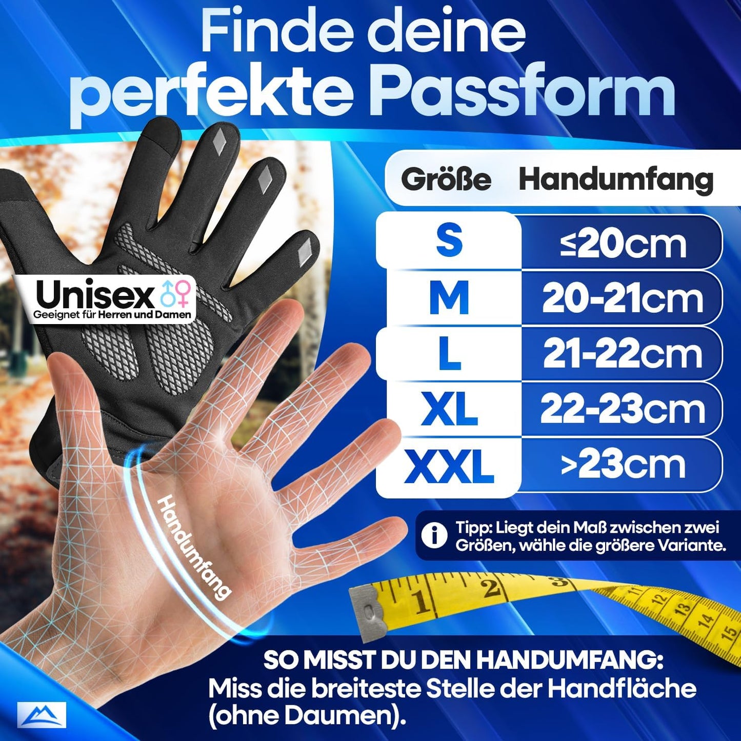 Nextcover® Winter Radhandschuhe - ThermoShield 2.0 - Unisex - Größen S-XXL - Warm & wasserdicht thermo - winter waterproof