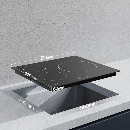 CIARRA CRGBIH3 – Induktionskochfeld mit 3 Kochfeldern – Einbau – 5600 Watt