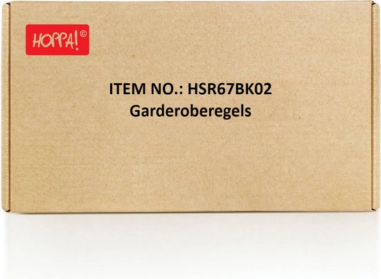 Hoppa! – Kleiderständer, 2er-Set – Industriedesign – Schwarz, 92 x 30 x 7,5 cm