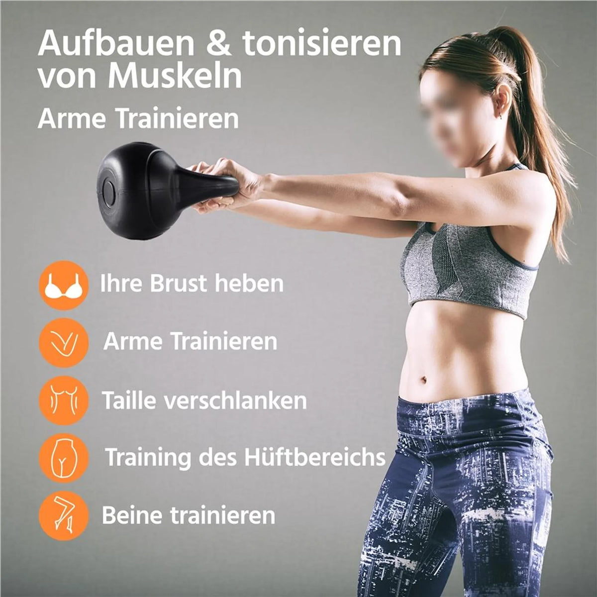 Yaheetech Kettlebell 6 kg – Schwarz – 22,5 × 19,5 × 26 cm