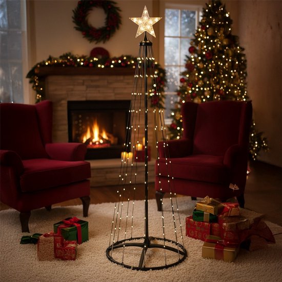 LED-Weihnachtsdekoration für draußen 210 cm mit 370 warmweißen LEDs