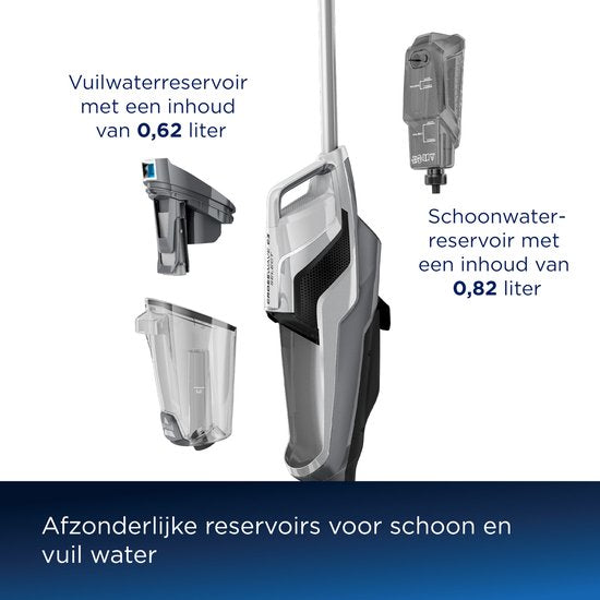 BISSELL Crosswave C3 Select Stabstaubsauger mit Wischfunktion - Schnurgebundener Bodenreiniger - 3 in 1 Saugen, Wischen & Trocknen - Mehrflächensauger - Reinigungsmaschine für Teppich, Fliesen & Holzböden - Leistungsstarker 560W Motor - 3551N