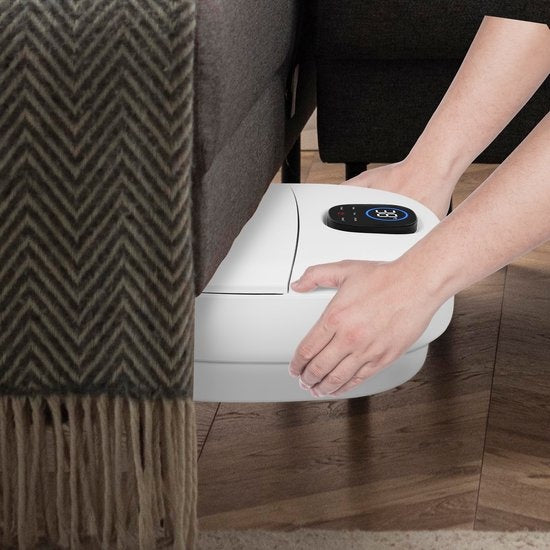 Niceey Fußbad ZD3000 - klappbar - automatische Massagerollen - bis zu 48Â°C - elektrisches Fußbad mit Sprudelfunktion - Infrarot-Fußmassage - mit Fernbedienung - 14L - Weiß