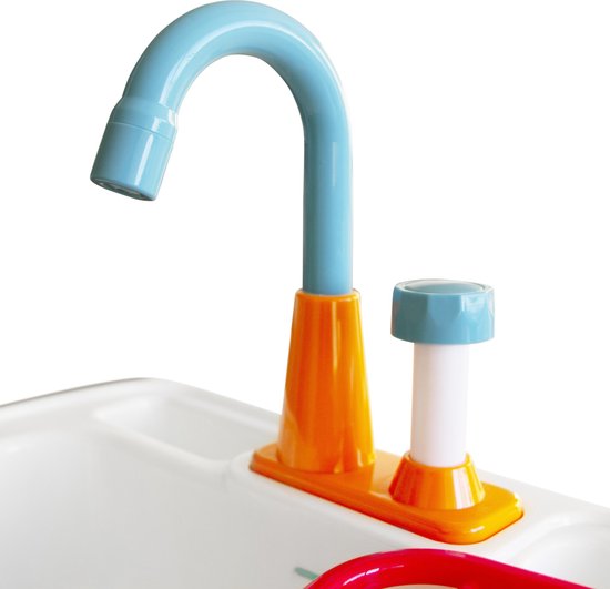 AXI Kelly Sandkasten mit Spielküche Anthrazit/Braun – Waschbecken inkl. 17-teiligem Zubehörset – Inklusive Abdeckplane und Bodenplane