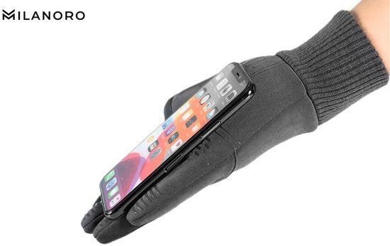 Milanoro – Wasser- und winddichte Handschuhe – Schwarz – L