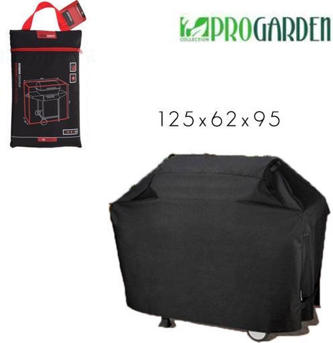 ProGarden Luxe Rechteckige BBQ-Abdeckung - 125x62x95 cm