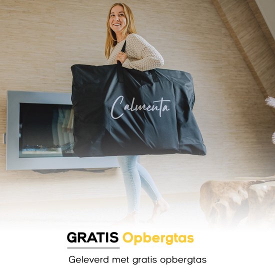 CALMENTA® Shiatsu-Massagesessel - Aufbewahrungstasche - Rücken- und Nackenmassagegerät - Massagekissen - Kompressionsmassage - elektrische Wärmefunktion - Vibration - Rücken- und Nackenschmerzen - Massagematte