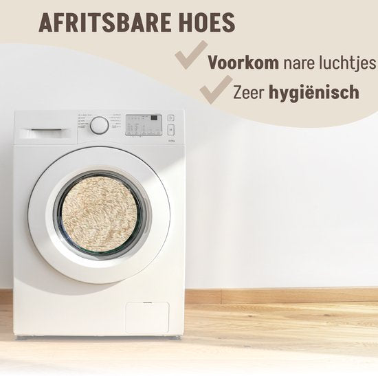 By Cee Cee Original Hundedeckenbank - Hundedeckenbank - Hundekorb - Premium - komplett abnehmbar - Beige - 75x90 - Größe S