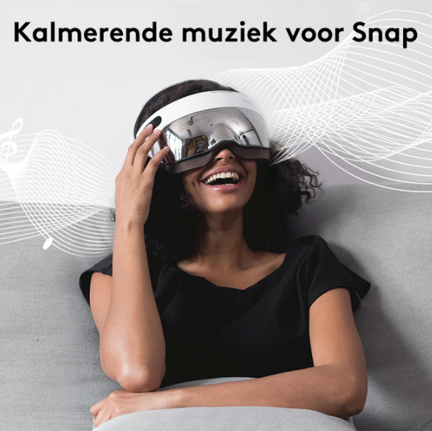 Breo iDream5s Elektrisches Kopfmassagegerät – Weiß – Augen- und Nackenmassage mit Wärme