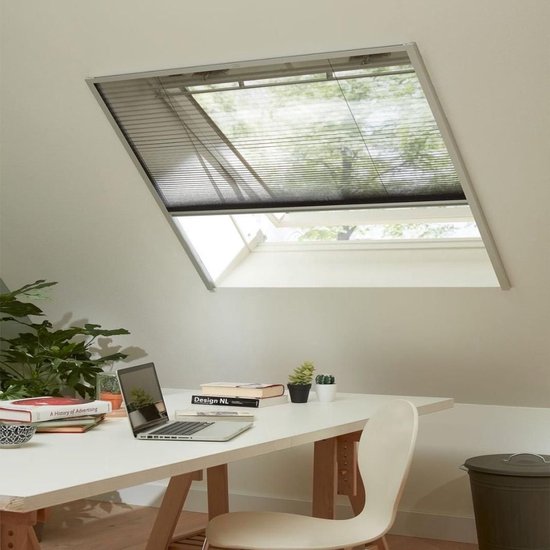 Bruynzeel Plissee-Fenster s500 123x155 WEISS