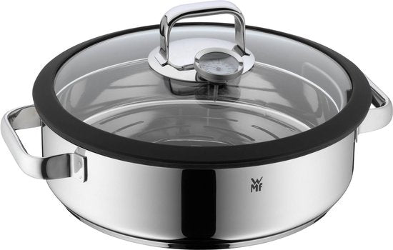 WMF Vitalis – Dampf- und Bratpfanne – Ø 28 cm – Edelstahl – Mit Deckel – Für Induktionsherde geeignet