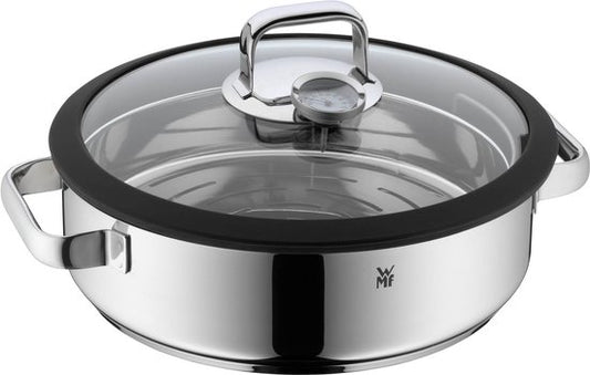 WMF Vitalis – Dampf- und Bratpfanne – Ø 28 cm – Edelstahl – Mit Deckel – Für Induktionsherde geeignet