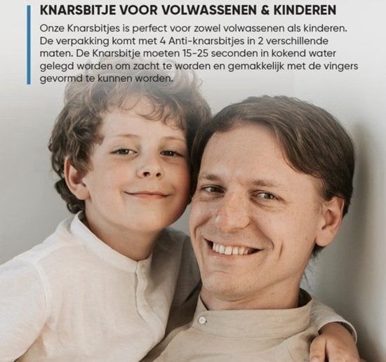 Whitee 4x Anti Grind Bit in 2 Größen - Nachtspange - Zähneknirschen Bit - Aufbissschutz gegen Zähneknirschen & Bruxismus