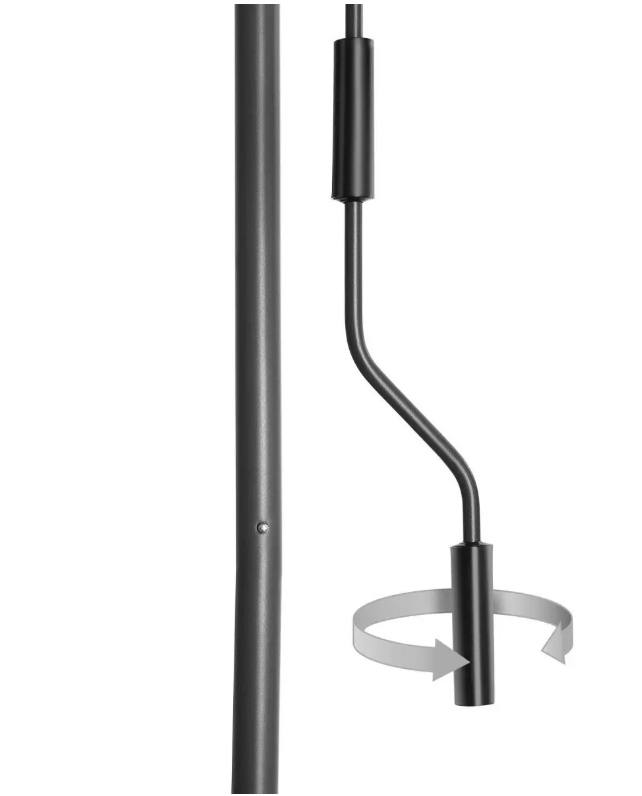 tectake Sonnenschutz Taija – Klemmmarkise mit Kurbel – 200 x 310 cm – UV50+ – Beige