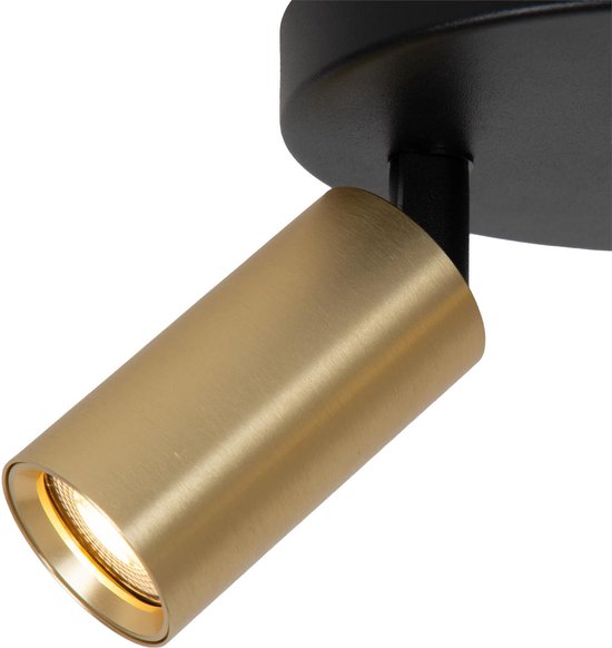 Lucide RITMO – Deckenstrahler (Deckenleuchte) – Ø 15 cm – 2xGU10 (MR11) – Mattgold / Messing