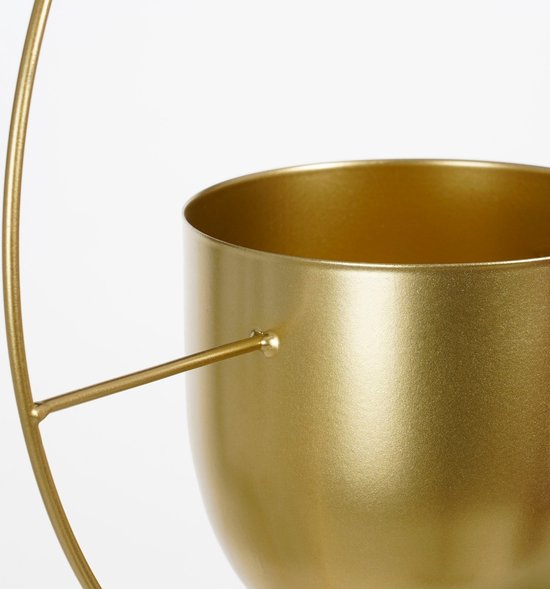 Mica Decorations Dexter Blumentopf hängend - L34 x B14 x H65 cm - Gold