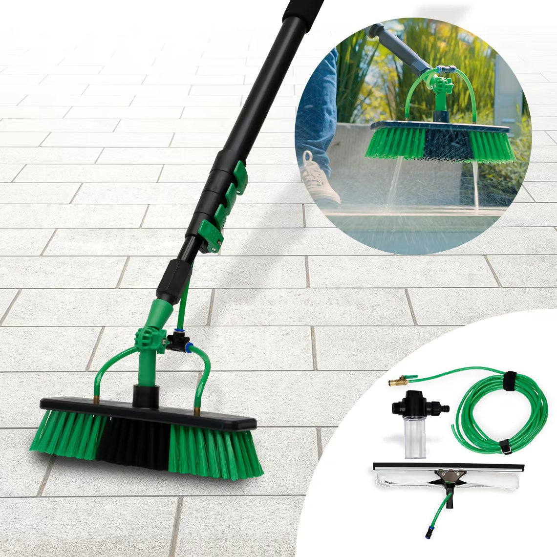 Hammersmith AquaClean Deluxe Teleskop-Wassermopp – Ausziehbar und leicht – Inklusive Zubehör – Innovatives Design