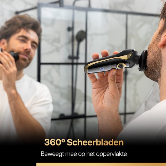 Wellshave 4 in 1 Shaver Elite - Rasierer für Männer - mit Trimmer und Nasentrimmer - Elektrorasierer - Rasur - Bartschneider