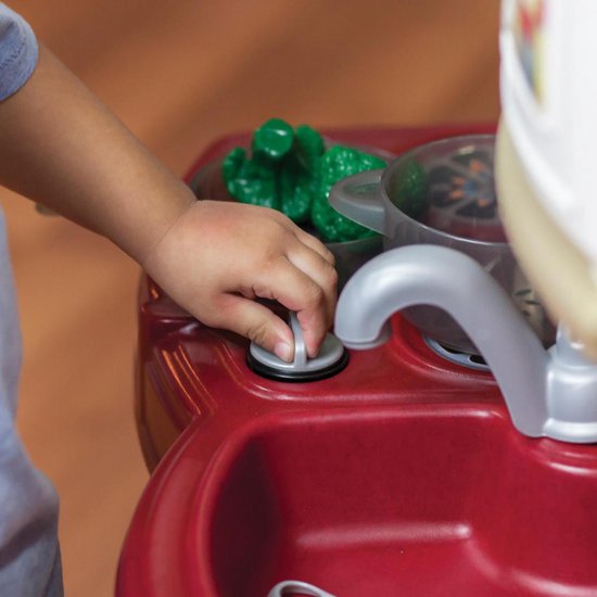 Step2 Cozy Play Kitchen - Herd, Backofen und Kühlschrank - Inkl. 21-teiligem Zubehörset