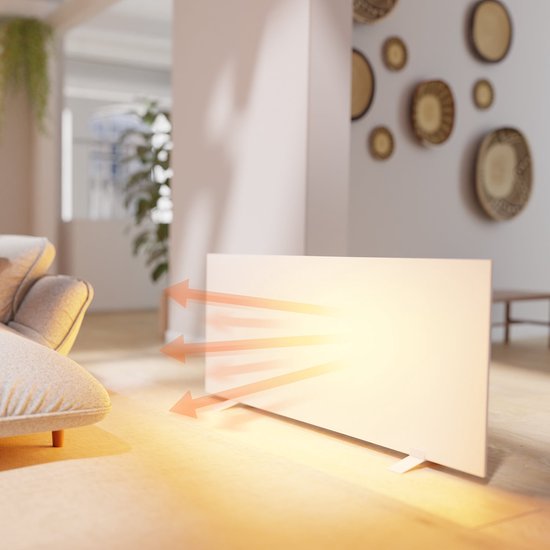 Hombli Electric Heater - Smart Infrared Heating Panel - Elektrischer Heizkörper - Heizung - 20m2 - 700W - Metall