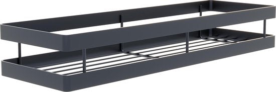 Noswo Kräuterregal zum Aufhängen - Kräuterregal für Kräutertöpfe - Küchenregal zum Aufhängen - 40 cm - Schwarz