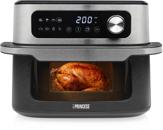 Princess Heißluftfritteuse – MaxiCrisp Digital Airfryer 10 l – 182262 – 1700 W – 8 Garprogramme – PFAS-frei – Für Pizza geeignet – Extra groß