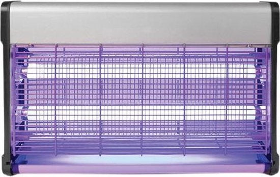 Perel Insektenvernichter, elektrisch, Spannungsnetz 2800 V, herausnehmbare Auffangschale, 100 mÂ², Metall