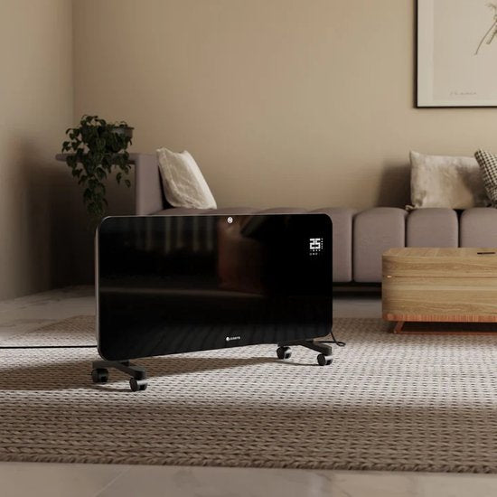 Konvektorheizung - Max. 2000 W - Schwarz - Für Wand- und Bodenmontage