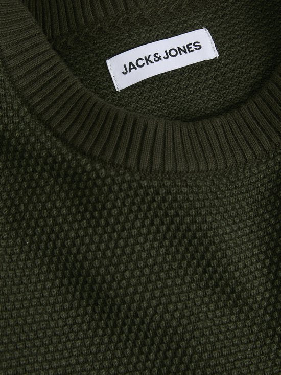 JACK&JONES ESSENTIALS – JJEGLOBE Gestrickter Pullover mit Rundhalsausschnitt für Herren - Größe M
