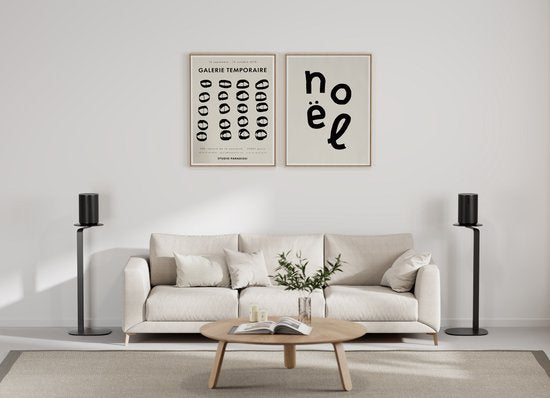 VDD-Lautsprecherständer - Universal-Lautsprecherständer - Lautsprecherständer - Bodenständer - Kabelmanagement - 2er-Set - Schwarz