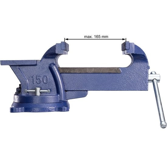 tectake - Schraubstock für Werkbank 165 mm drehbar - Art. Nr. 401125
