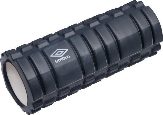 Umbro Foam Roller – Massageroller – Sport und Fitness – Linderung von Muskelverspannungen – Schwarz – 14 x 33 Zentimeter
