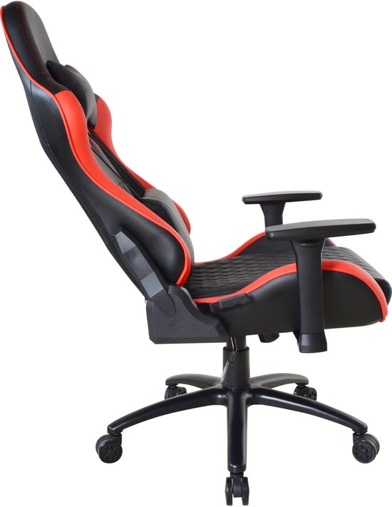 VDD Gaming – Gaming-Stuhl – Gaming-Sessel – Gaming-Stühle – Gaming-Stuhl mit breiter Sitzfläche – Gaming-Stuhl für große Menschen – rot – schwarz – Belastbarkeit 150 kg