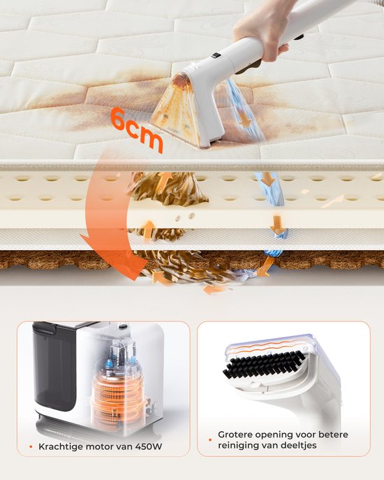 Uwant Wasch-Staubsauger B200SE 12000Pa 450W Für Zuhause und das Büro Multifunktional