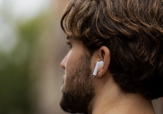 Golden Sound Ohrhörer - Bluetooth - Kabellos - Earpods - Sport Ohrhörer - Für Smartphone & Laptop - Weiß