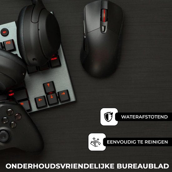 Bayt Eckschreibtisch - Schreibtisch - Gaming-Schreibtisch - L-förmiger Schreibtisch - Computertisch - Schwarz - 129 x 129 x 74 cm