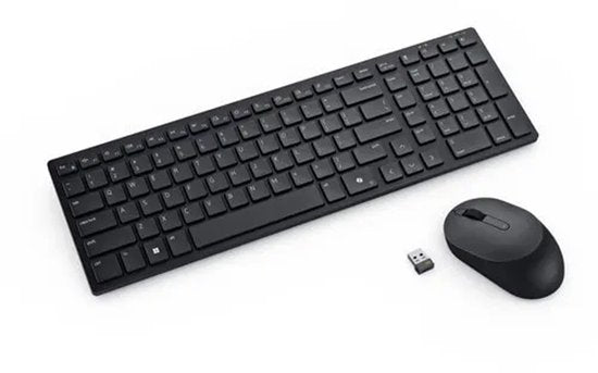 DELL Pro – kompakte, leise Tastatur und leise Maus – KM555 – Belgisch (AZERTY)