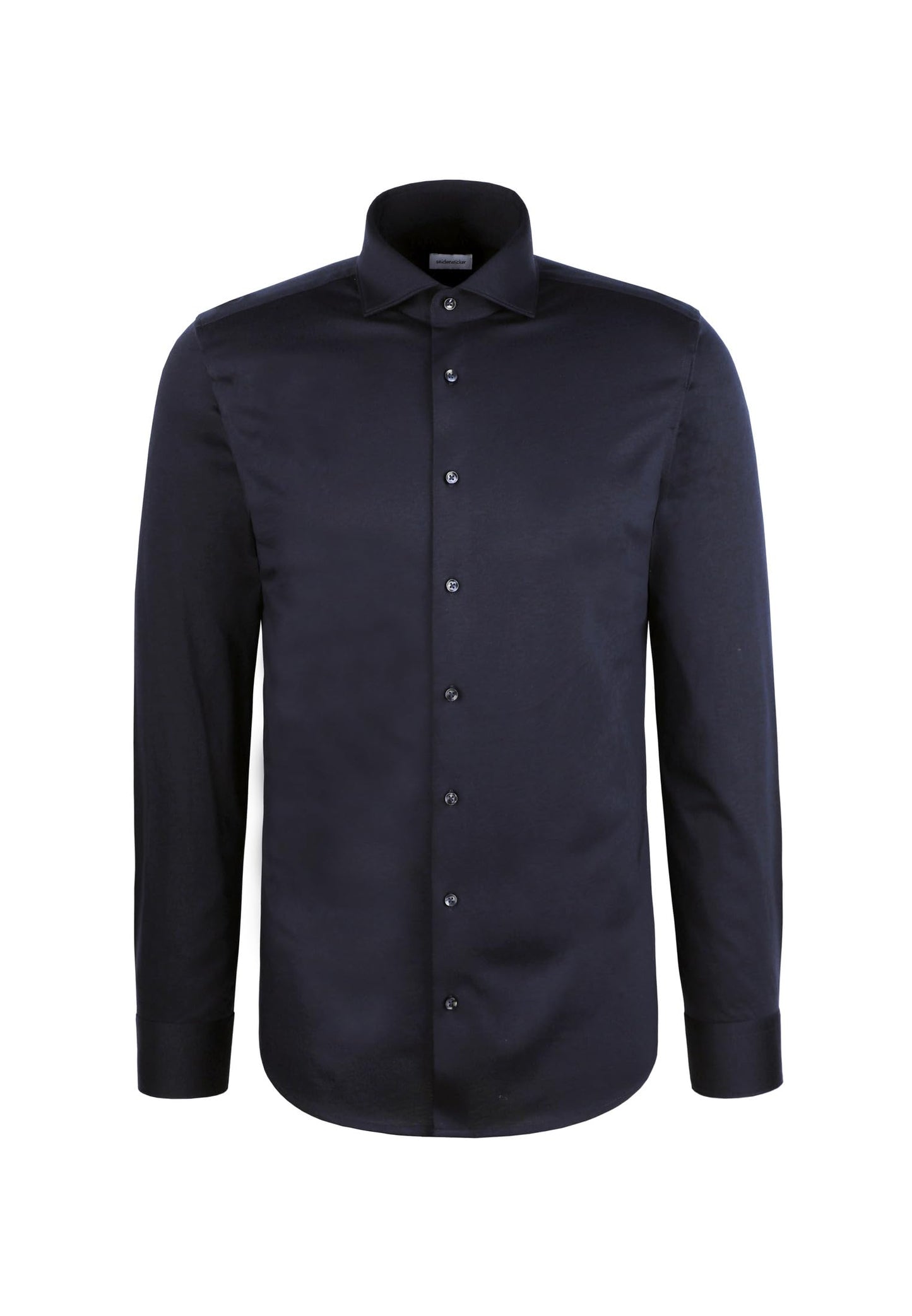 Seidensticker-Hemd – Herren – SlimFit – Jersey – Kent-Kragen – Langarm – M – Dunkelblau