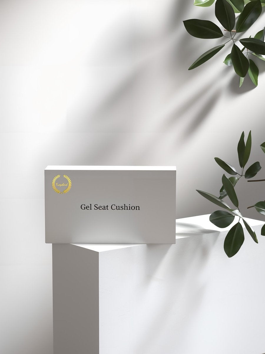 Fuegobird Gel Pillow - Ergonomisches Kissen - Sitzkissen orthopädisch - Doppelschichtige Wabenstruktur - Mit Kissenbezug - Blau