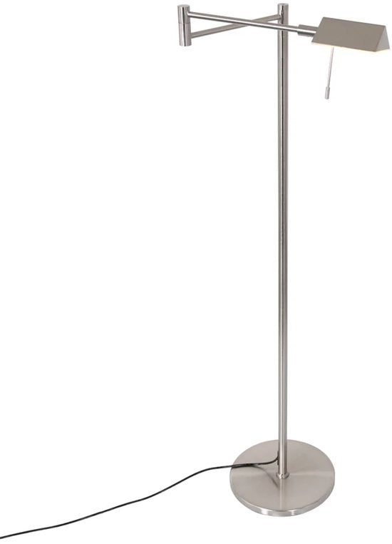 Steinhauer – Stehlampe – Retina – Stahl – Glas und Metall – Designlampe – LED – 3083ST