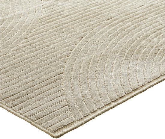 von fonQ Flat Teppich – Beige – Rechteckig – 200 x 300 cm – Japandi