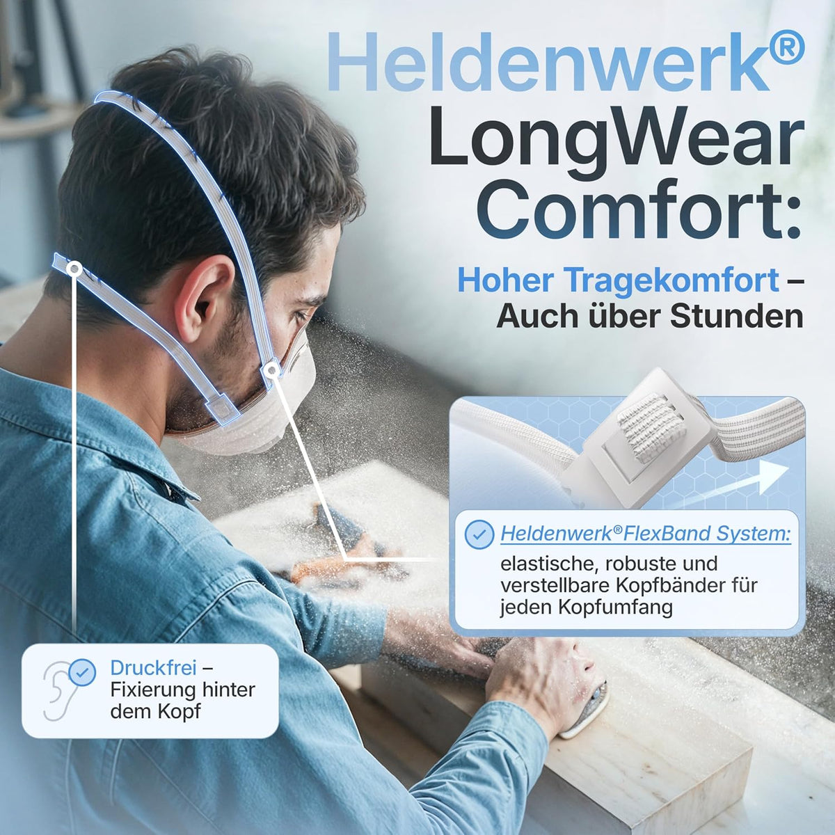 Heldenwerk FFP3-Maske mit Ventil – 10 Stück