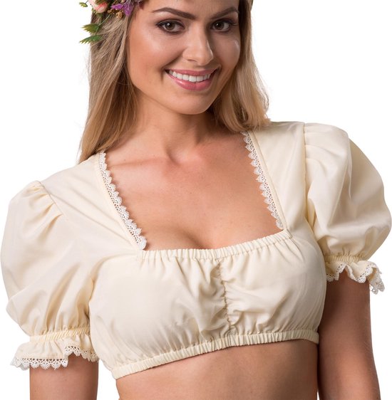 Dressforfun Dirndlbluse Anni M - Faschingskostüm Kostüm Halloween Kostüm Fasching Kostüm Fasching Partykleidung - 303046