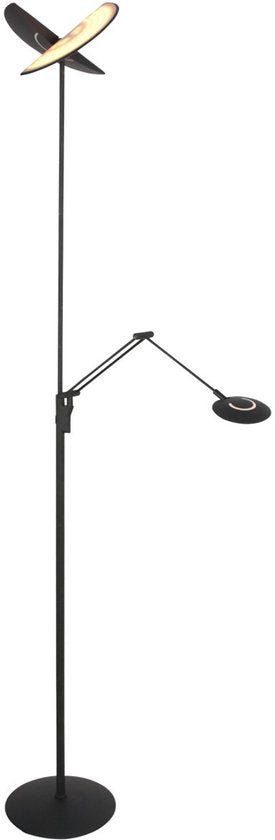Steinhauer Exclusive – Stehlampe – Zenith2 – schwarz – Kunststoff und Metall – Designlampe – LED – 4390ZW