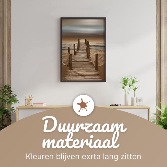 RubyeÂ® Malen nach Zahlen Erwachsene - Sonnenuntergang - Inklusive Farbe und Pinsel - Leinwand Malerei Leinwand - Farbe nach Zahlen - 40x50cm