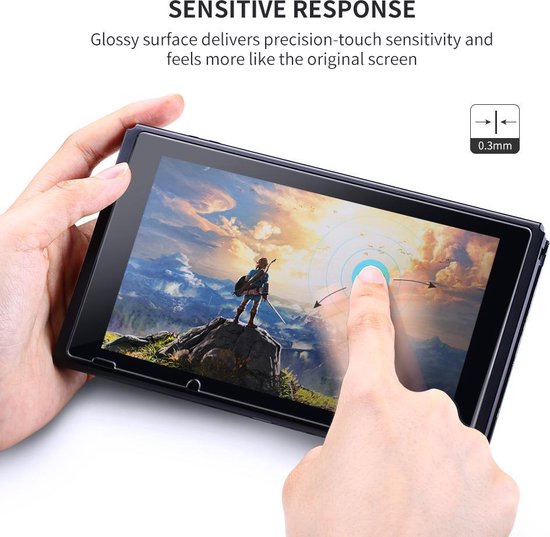 UGreen Bildschirmschutz geeignet für Nintendo Switch gehärtetes Glas 2er-Pack - Duopack